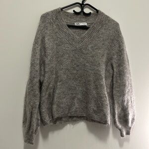 Zara gray oversized sweater